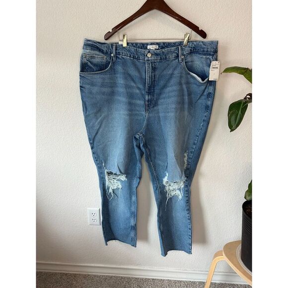 Good American Good Icon Crop With Festival Rips NWT - Picture 7 of 7